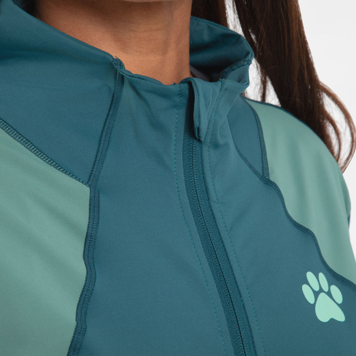 Women's Paw Print Yoga Crossover Set – Cute Animal Print Activewear