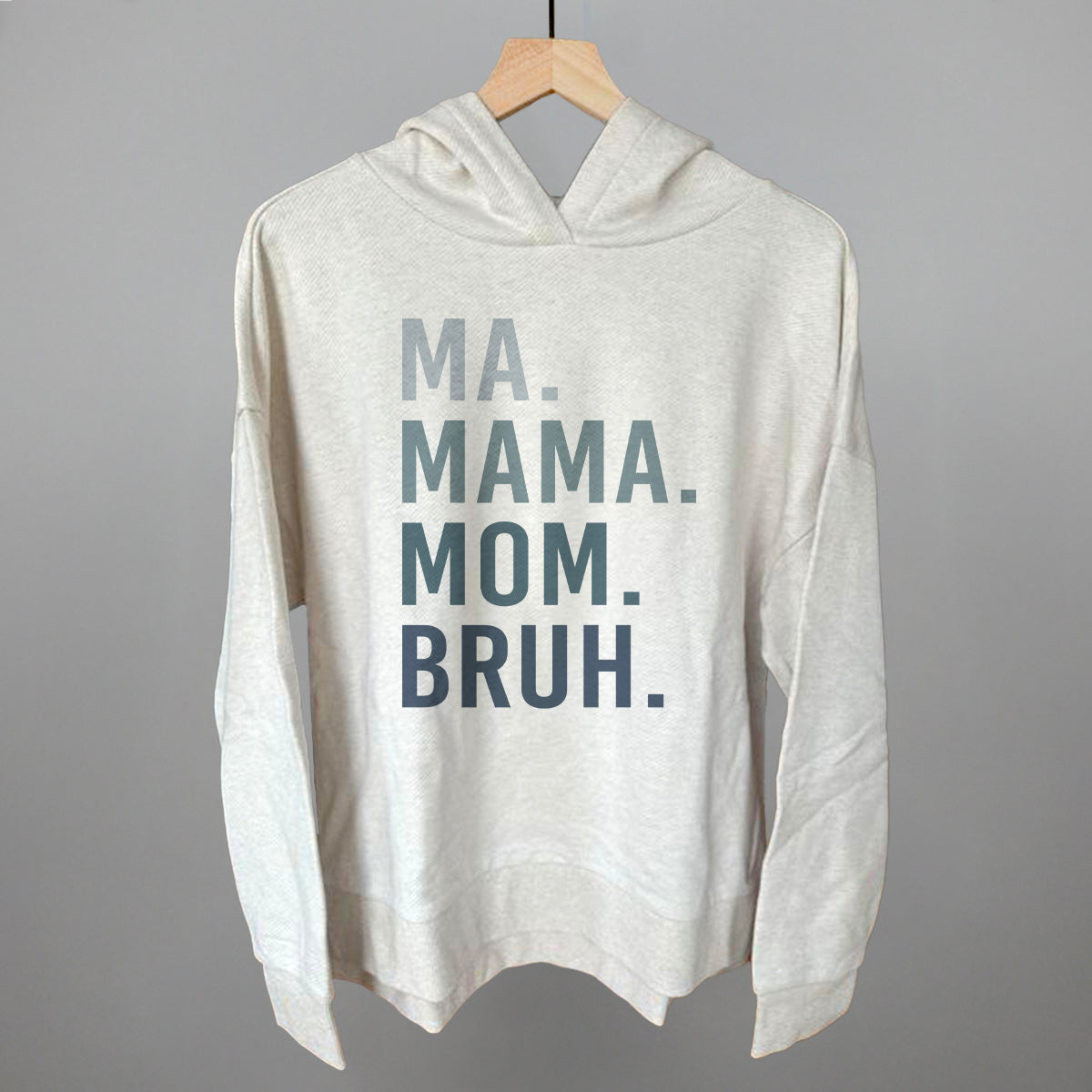 Funny Mom Graphic Tee – Ma Mama Mom Bruh Blue Gradient T-Shirt