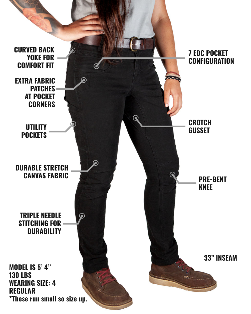 Women's Kestral Pants in Black – Sleek Everyday Trousers