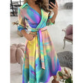 Women's Flowy A-Line Midi Dress – Casual Everyday Outfit