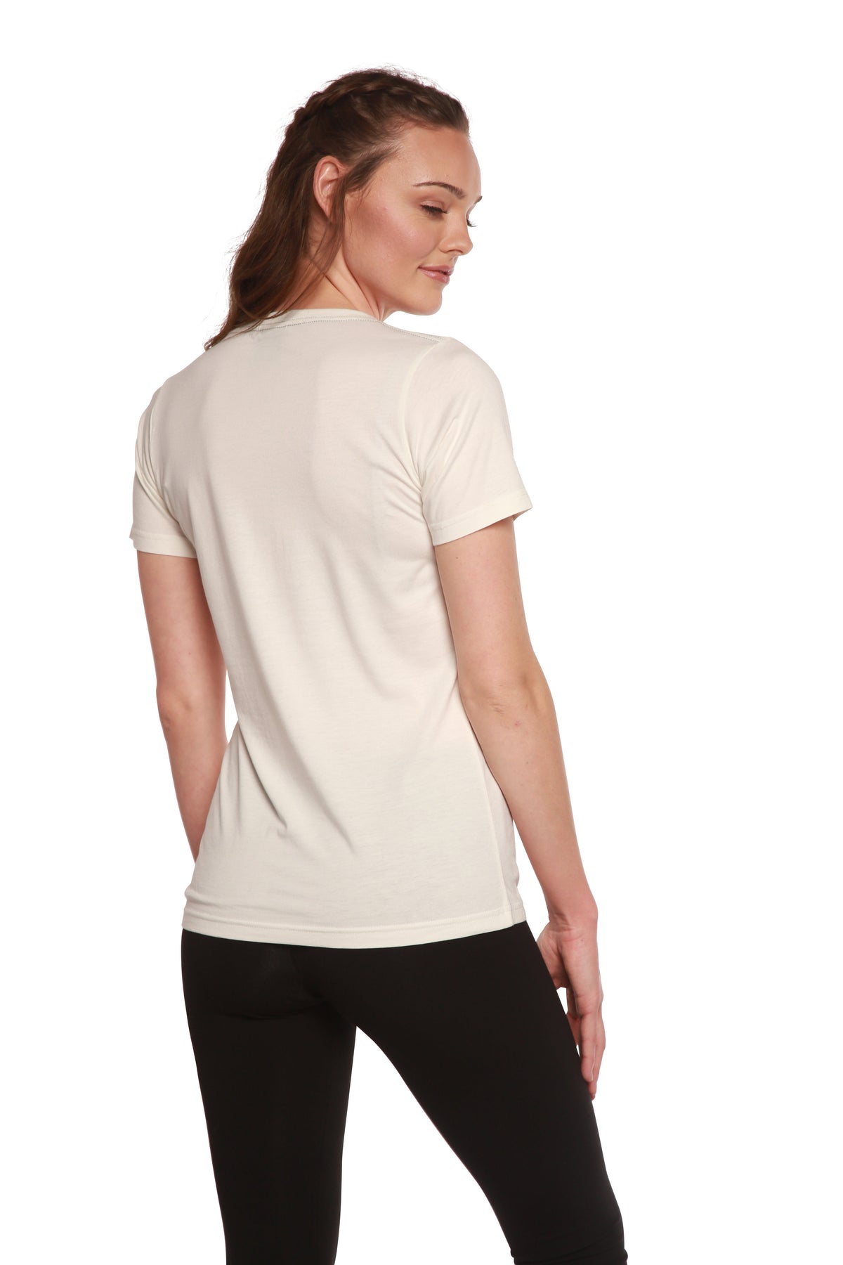 Women's Bamboo Cotton Scoop Neck Tee – Soft Sustainable Everyday T-Shirt