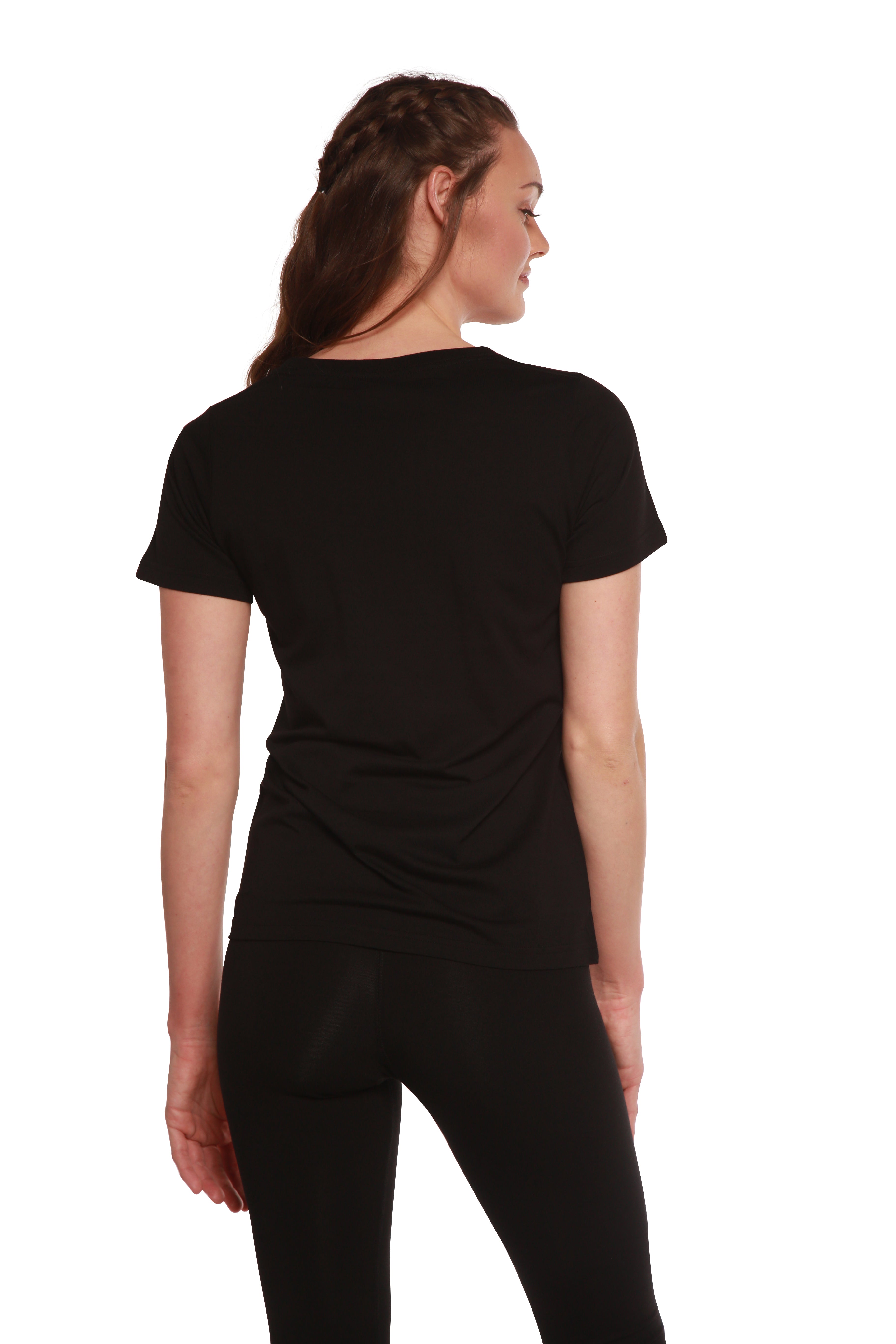 Women's Bamboo Cotton Scoop Neck Tee – Soft Sustainable Everyday T-Shirt